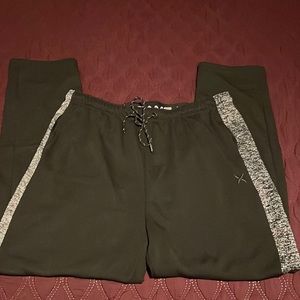 NWOT— GAME TIME X — 2X black joggers, with gray stripe down leg